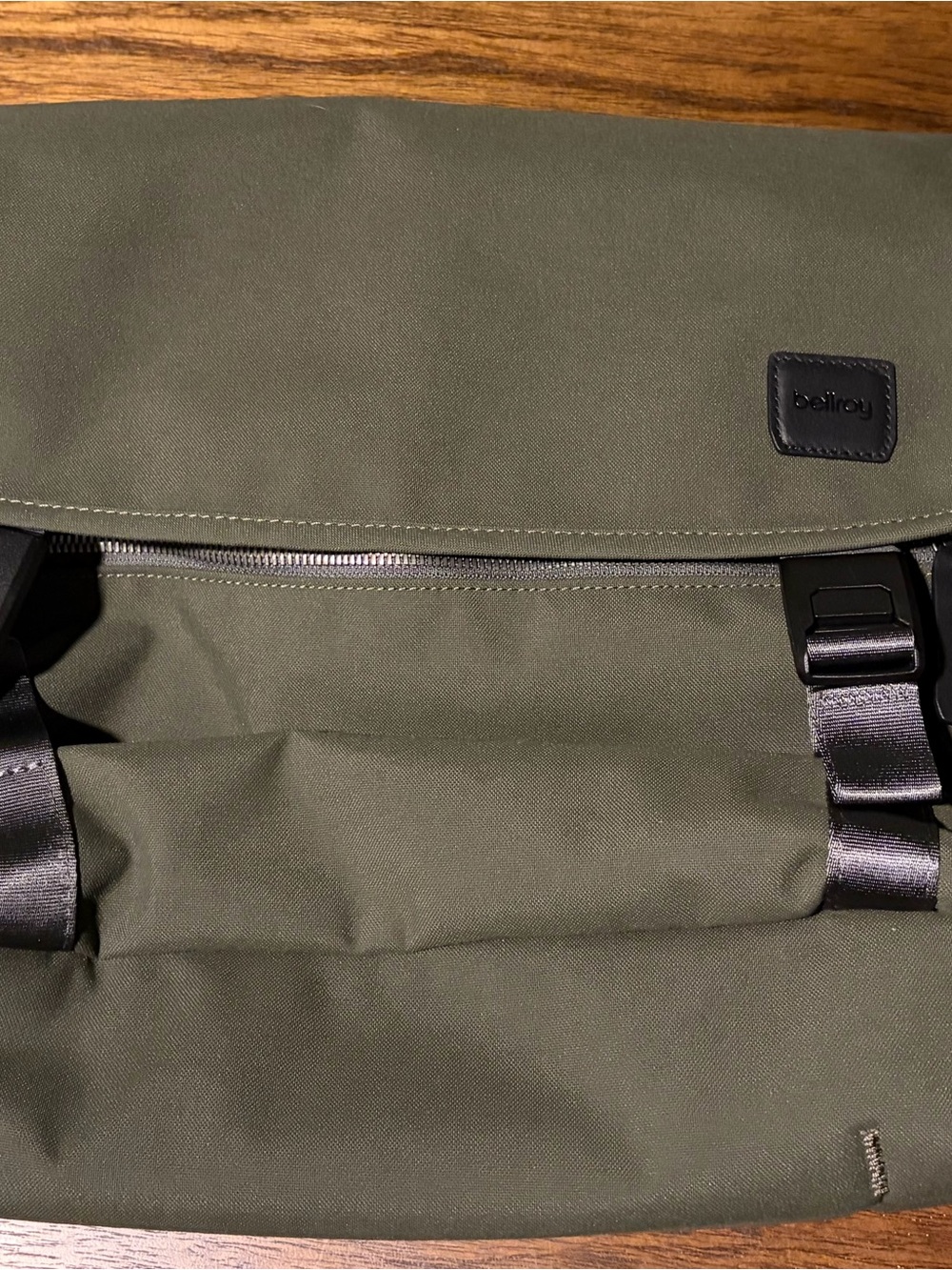 Bellroy Olive Green Classic Messenger Laptop Bag